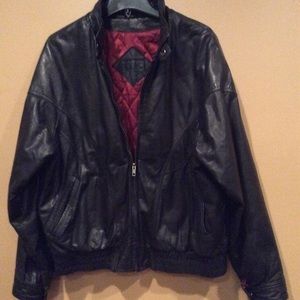 Men’s leather CHIA jacket